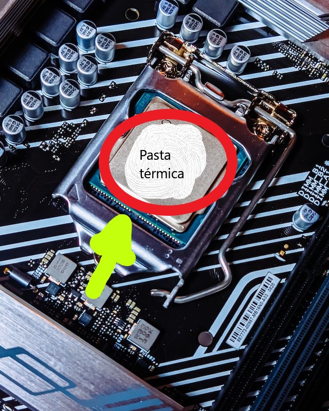 pasta termica en CPU infocomputer